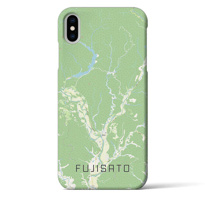 【藤里（秋田県）】地図柄iPhoneケース（バックカバータイプ）