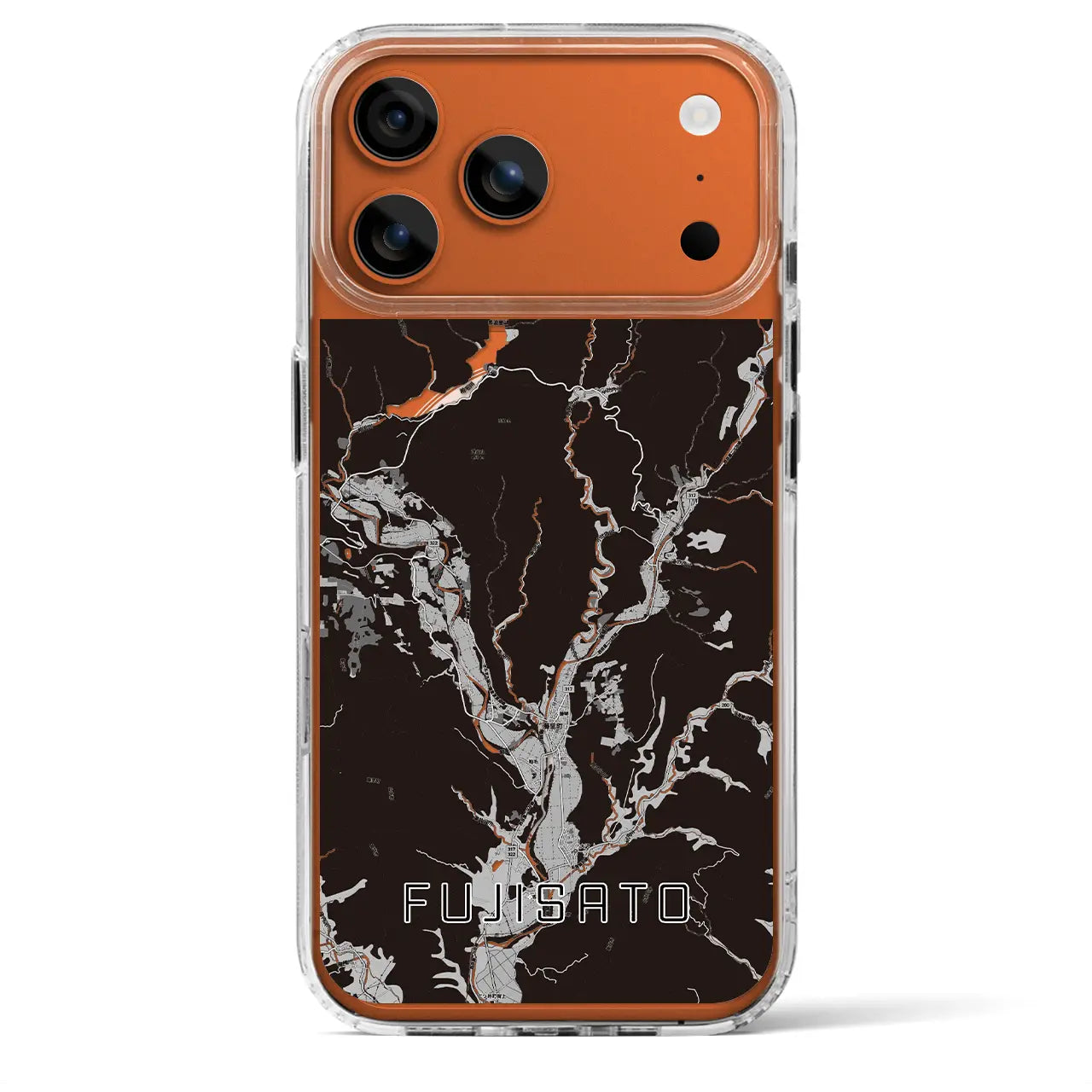 【藤里（秋田県）】地図柄iPhoneケース（MagSafeタイプ）