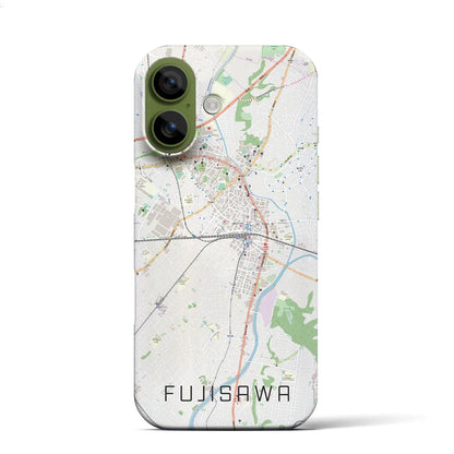 【藤沢（神奈川県）】地図柄iPhoneケース（バックカバータイプ）