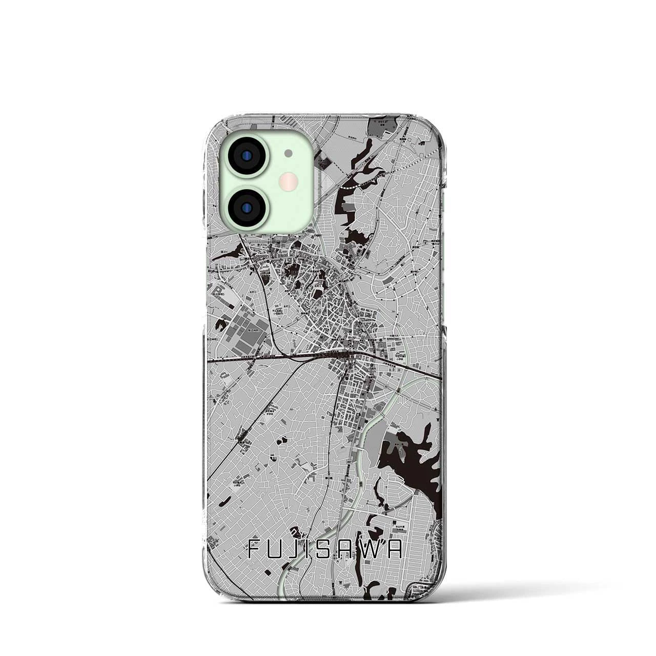 【藤沢（神奈川県）】地図柄iPhoneケース（クリアタイプ）