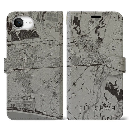 【藤沢（神奈川県）】地図柄iPhoneケース（手帳タイプ）