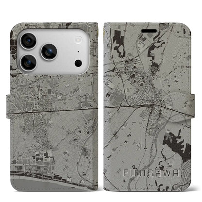 【藤沢（神奈川県）】地図柄iPhoneケース（手帳タイプ）