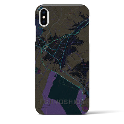 【富士吉田（山梨県）】地図柄iPhoneケース（バックカバータイプ）