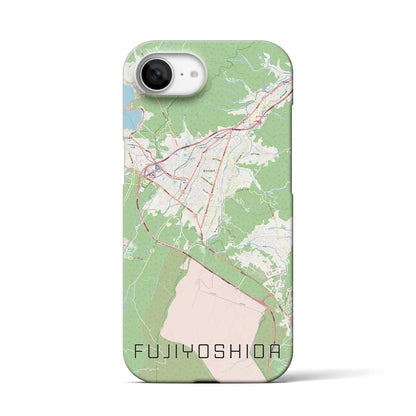 【富士吉田（山梨県）】地図柄iPhoneケース（バックカバータイプ）