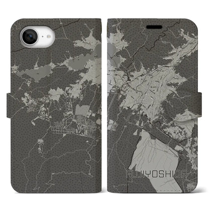 【富士吉田（山梨県）】地図柄iPhoneケース（手帳タイプ）