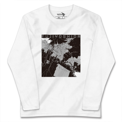 【富士吉田（山梨県）】地図柄ロングスリーブTシャツ