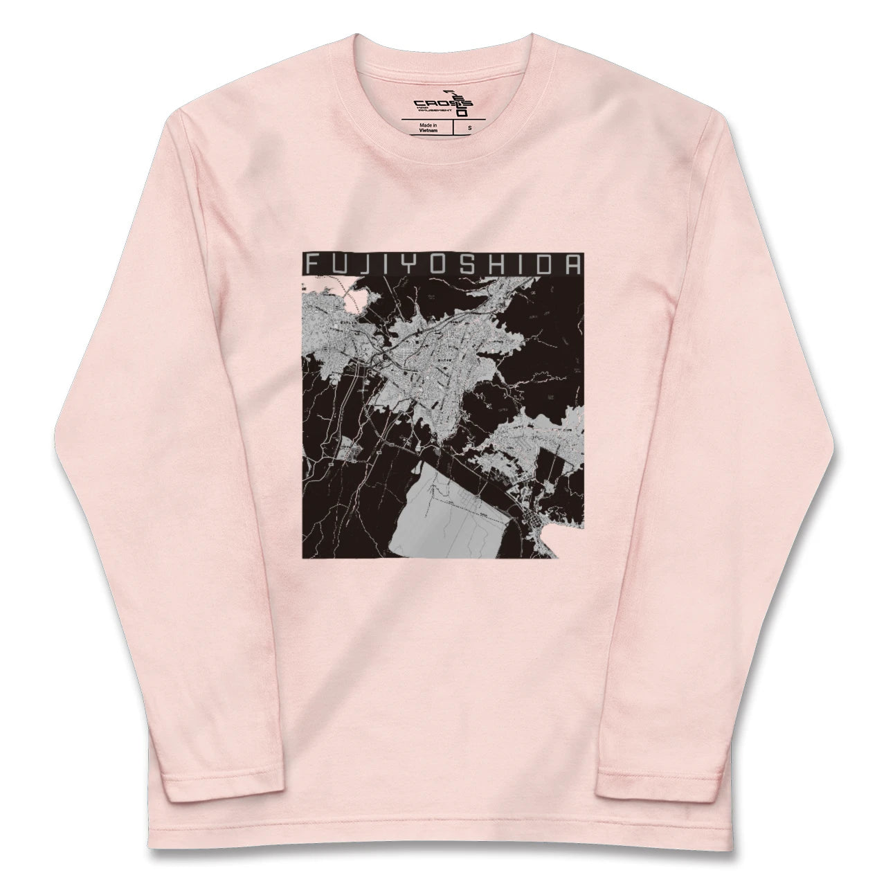 【富士吉田（山梨県）】地図柄ロングスリーブTシャツ