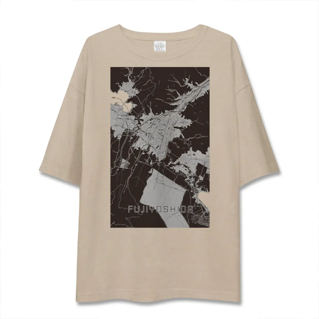 【富士吉田（山梨県）】地図柄ビッグシルエットTシャツ