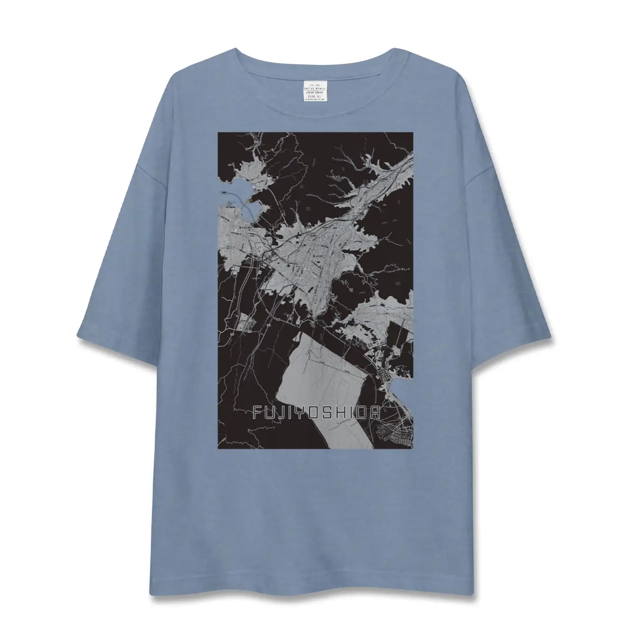 【富士吉田（山梨県）】地図柄ビッグシルエットTシャツ