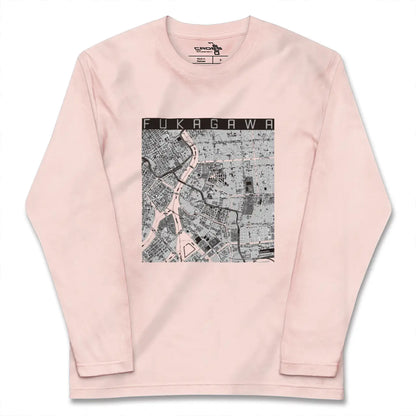 【深川2（東京都）】地図柄ロングスリーブTシャツ