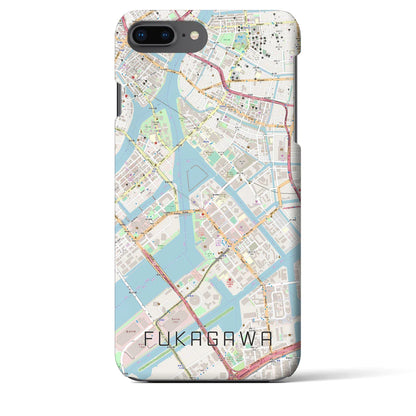 【深川（東京都）】地図柄iPhoneケース（バックカバータイプ）