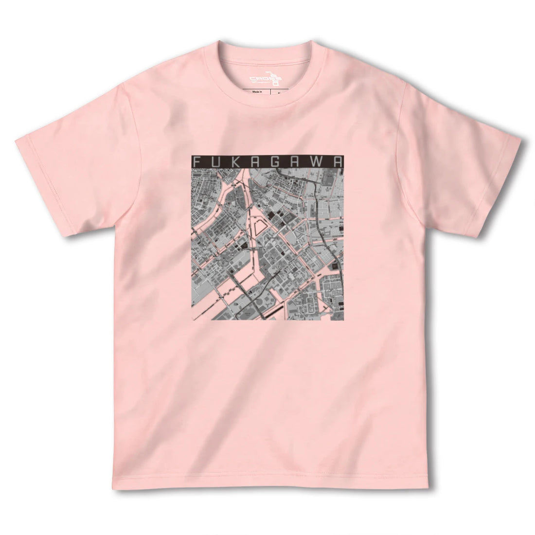 【深川（東京都）】地図柄ヘビーウェイトTシャツ