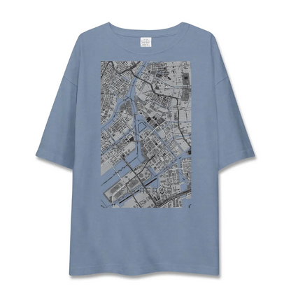 【深川（東京都）】地図柄ビッグシルエットTシャツ