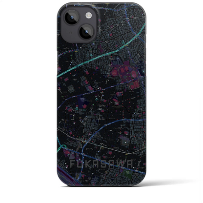 【深沢（東京都）】地図柄iPhoneケース（バックカバータイプ）