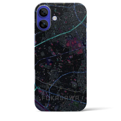 【深沢（東京都）】地図柄iPhoneケース（バックカバータイプ）