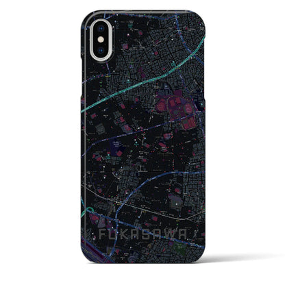 【深沢（東京都）】地図柄iPhoneケース（バックカバータイプ）