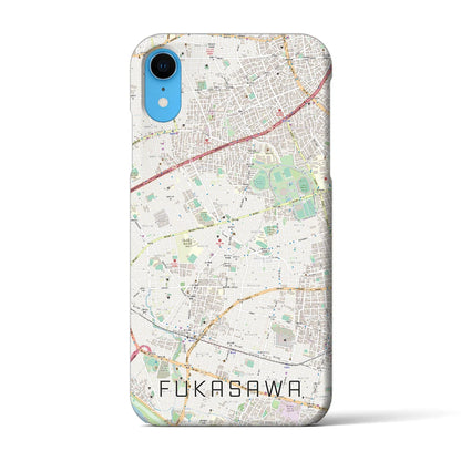 【深沢（東京都）】地図柄iPhoneケース（バックカバータイプ）