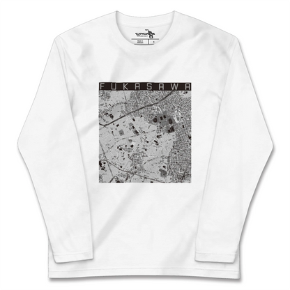 【深沢（東京都）】地図柄ロングスリーブTシャツ