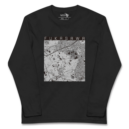 【深沢（東京都）】地図柄ロングスリーブTシャツ