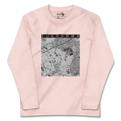 【深沢（東京都）】地図柄ロングスリーブTシャツ
