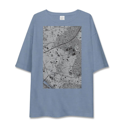 【深沢（東京都）】地図柄ビッグシルエットTシャツ