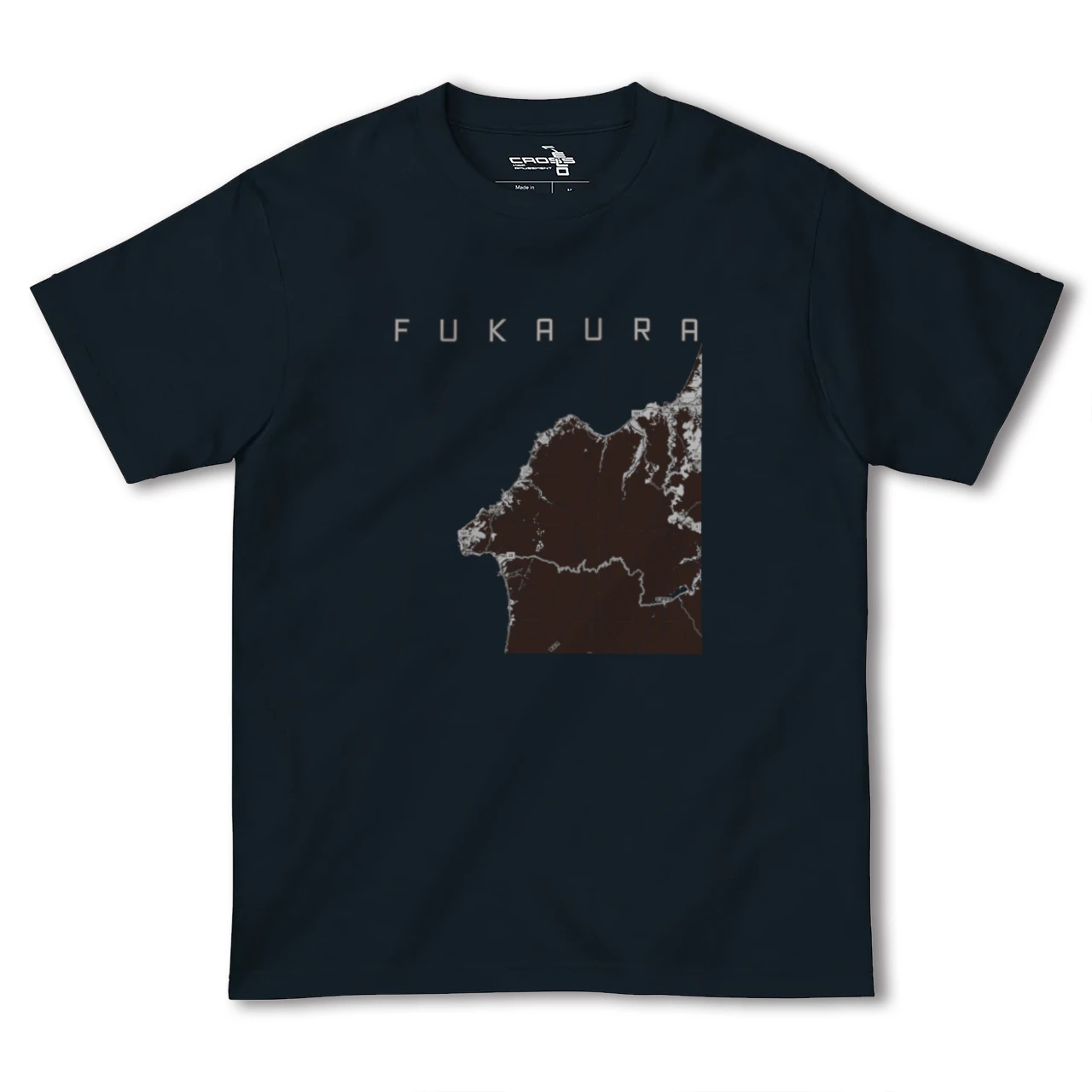 【深浦（青森県）】地図柄ヘビーウェイトTシャツ
