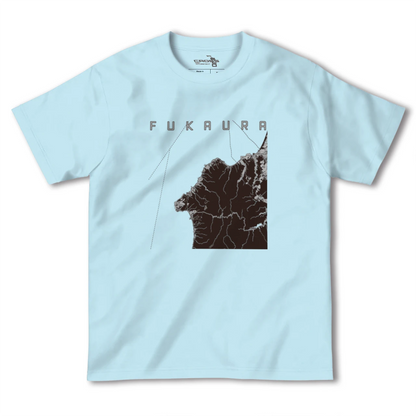 【深浦（青森県）】地図柄ヘビーウェイトTシャツ