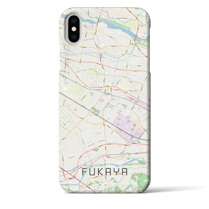 【深谷（埼玉県）】地図柄iPhoneケース（バックカバータイプ）