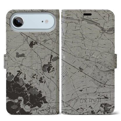 【深谷（埼玉県）】地図柄iPhoneケース（手帳タイプ）