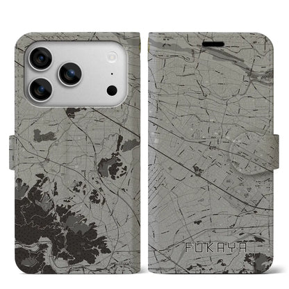 【深谷（埼玉県）】地図柄iPhoneケース（手帳タイプ）