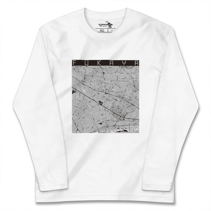 【深谷（埼玉県）】地図柄ロングスリーブTシャツ