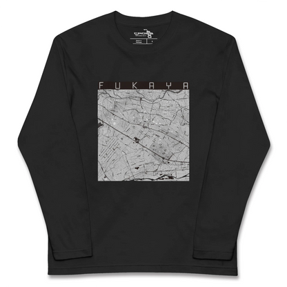 【深谷（埼玉県）】地図柄ロングスリーブTシャツ