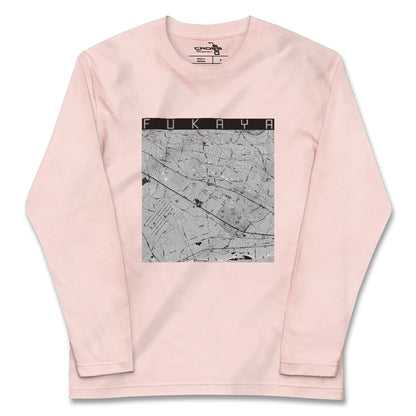 【深谷（埼玉県）】地図柄ロングスリーブTシャツ