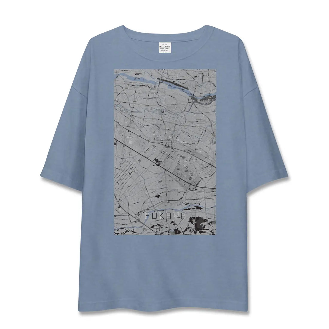 【深谷(埼玉県)】地図柄ビッグシルエットTシャツ