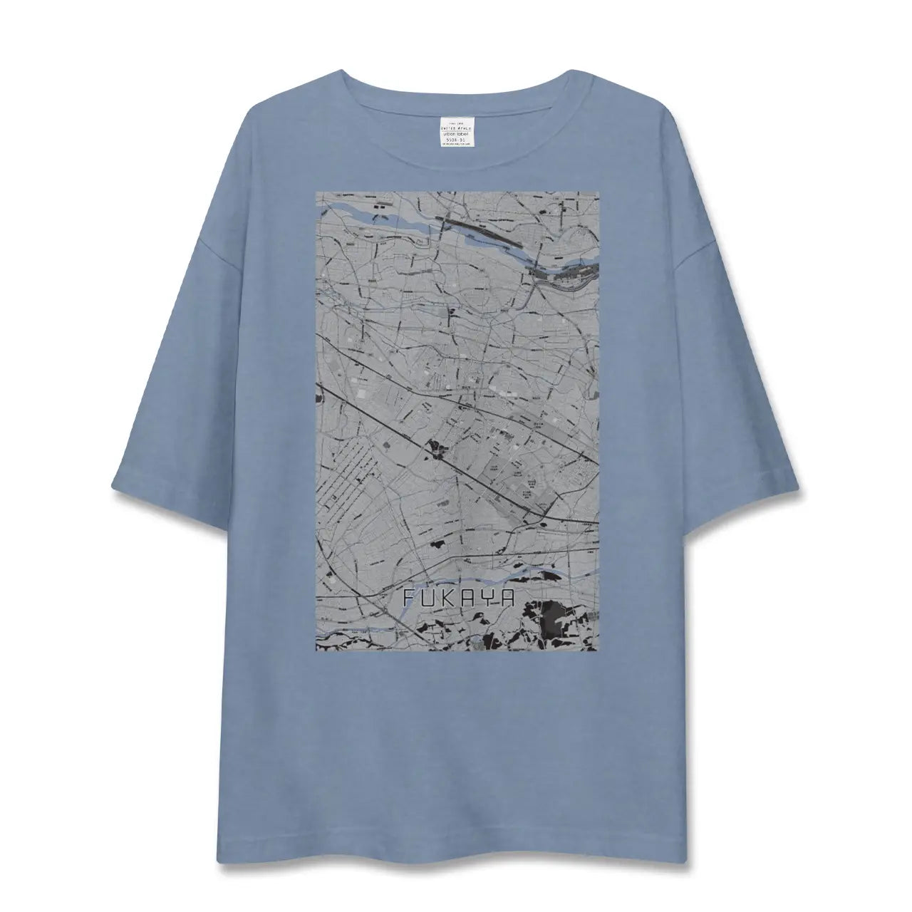 【深谷（埼玉県）】地図柄ビッグシルエットTシャツ