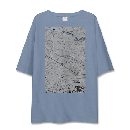 【深谷（埼玉県）】地図柄ビッグシルエットTシャツ