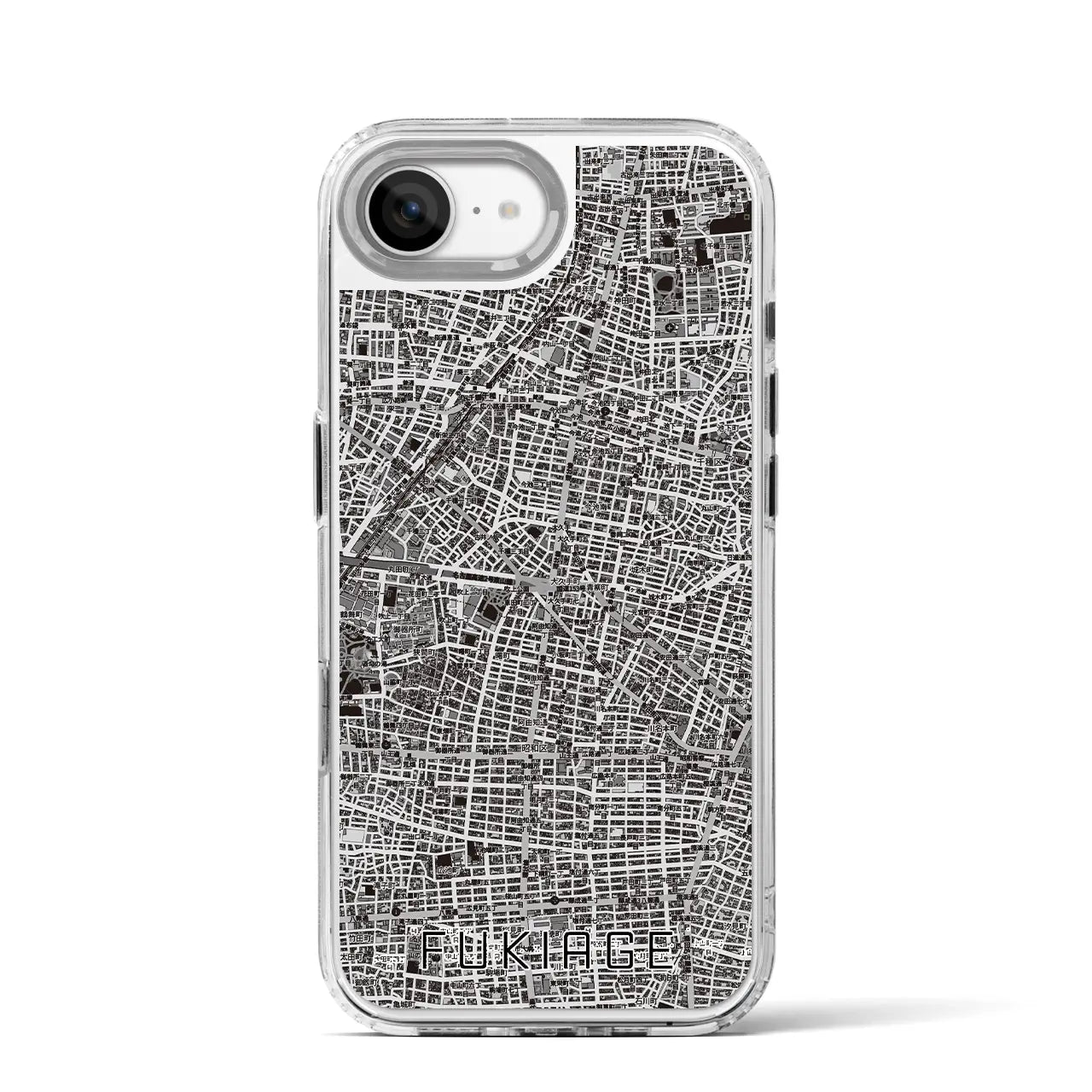 【吹上（愛知県）】地図柄iPhoneケース（MagSafeタイプ）