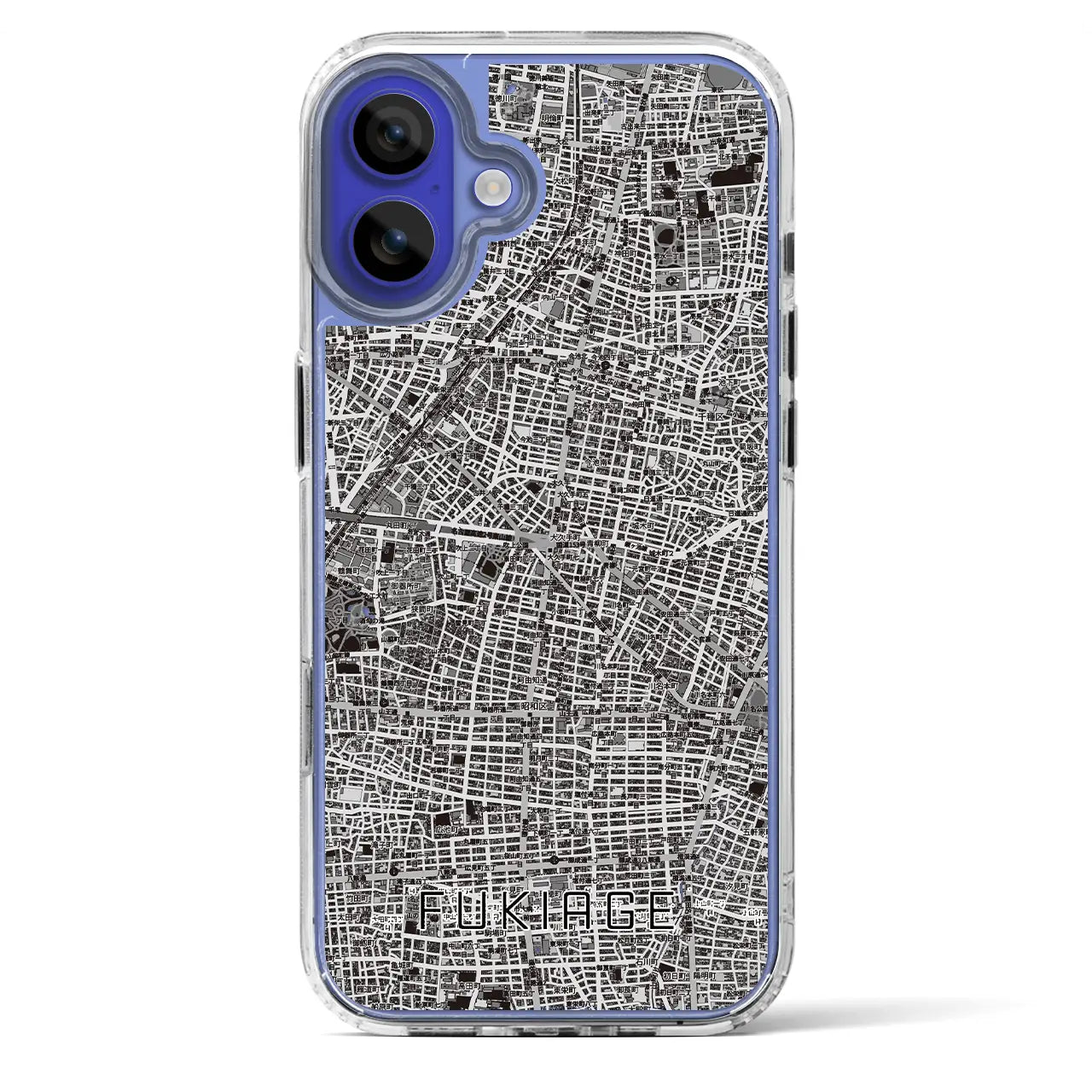 【吹上（愛知県）】地図柄iPhoneケース（MagSafeタイプ）