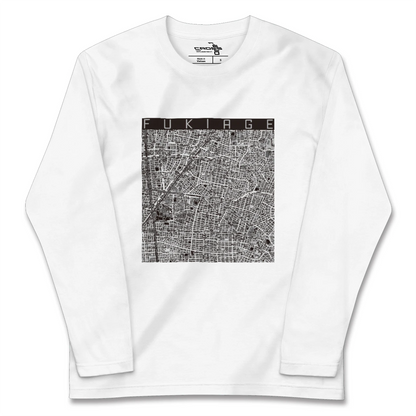 【吹上（愛知県）】地図柄ロングスリーブTシャツ