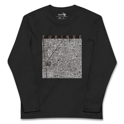 【吹上（愛知県）】地図柄ロングスリーブTシャツ