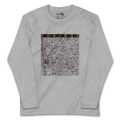 【吹上（愛知県）】地図柄ロングスリーブTシャツ