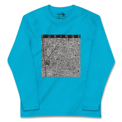 【吹上（愛知県）】地図柄ロングスリーブTシャツ