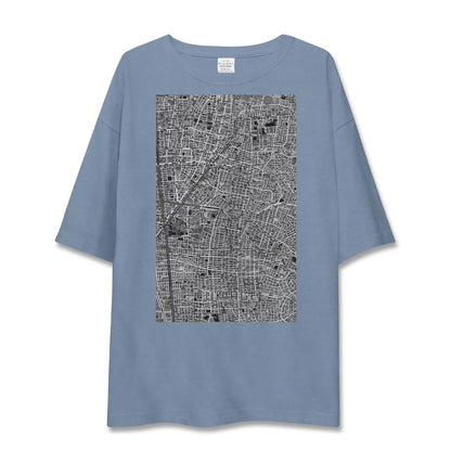【吹上（愛知県）】地図柄ビッグシルエットTシャツ