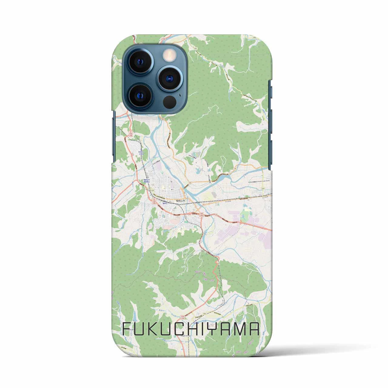 【福知山（京都府）】地図柄iPhoneケース（バックカバータイプ）