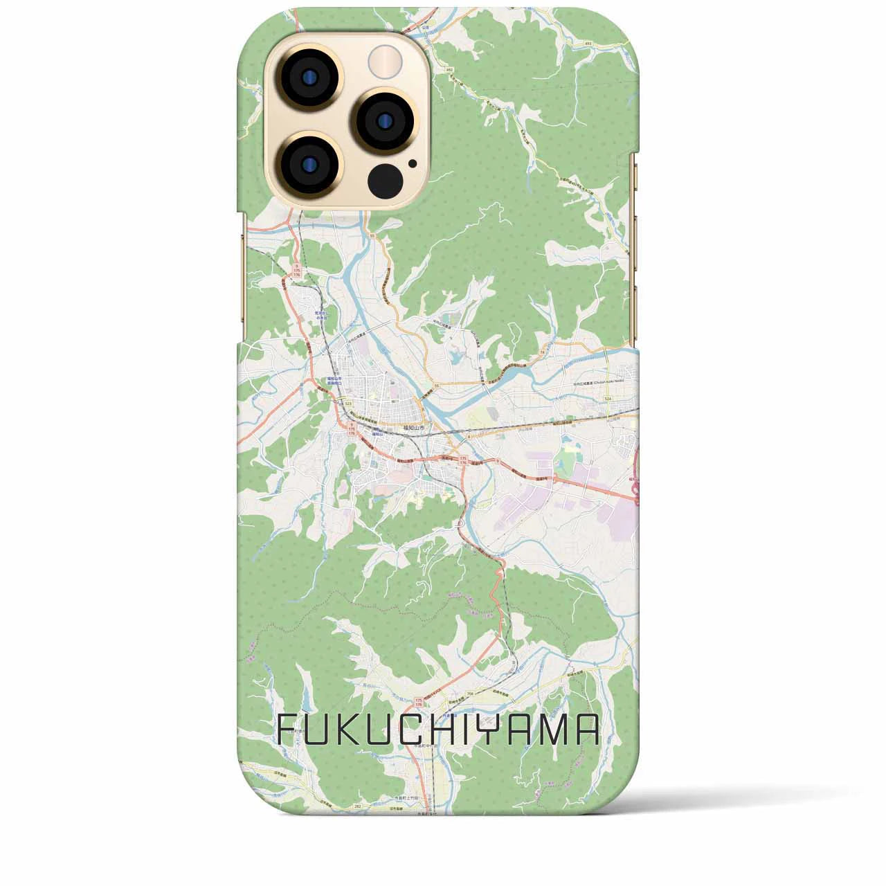 【福知山（京都府）】地図柄iPhoneケース（バックカバータイプ）