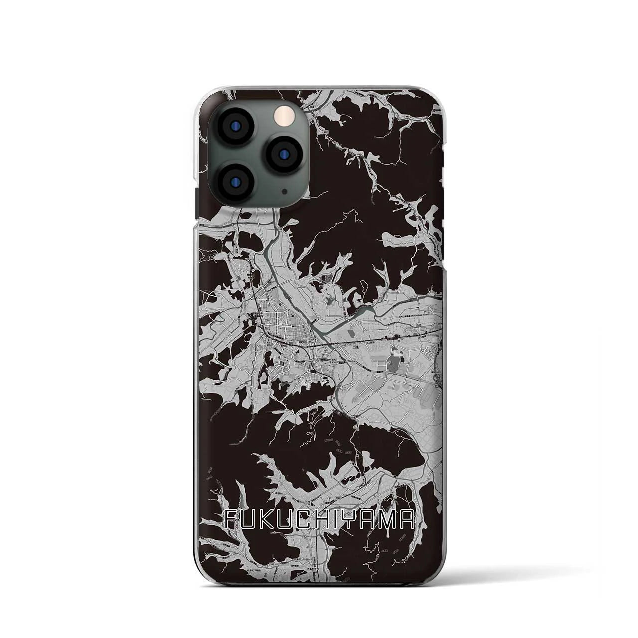 【福知山（京都府）】地図柄iPhoneケース（クリアタイプ）
