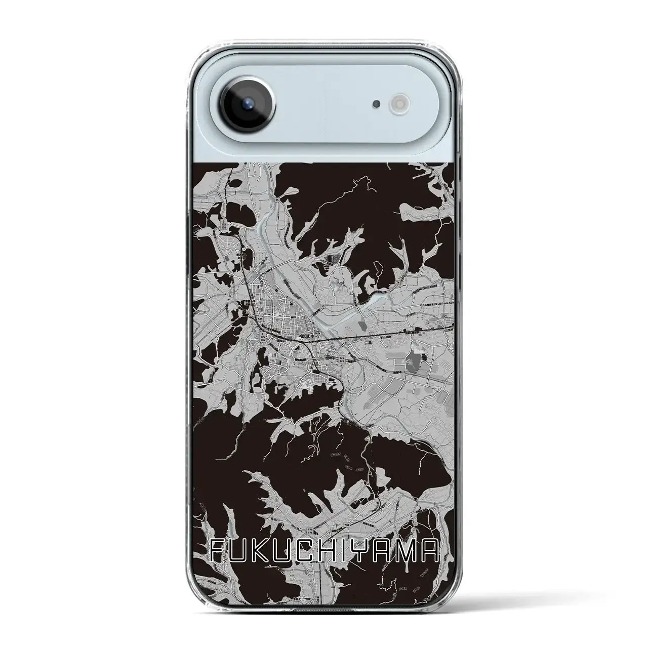【福知山（京都府）】地図柄iPhoneケース（クリアタイプ）