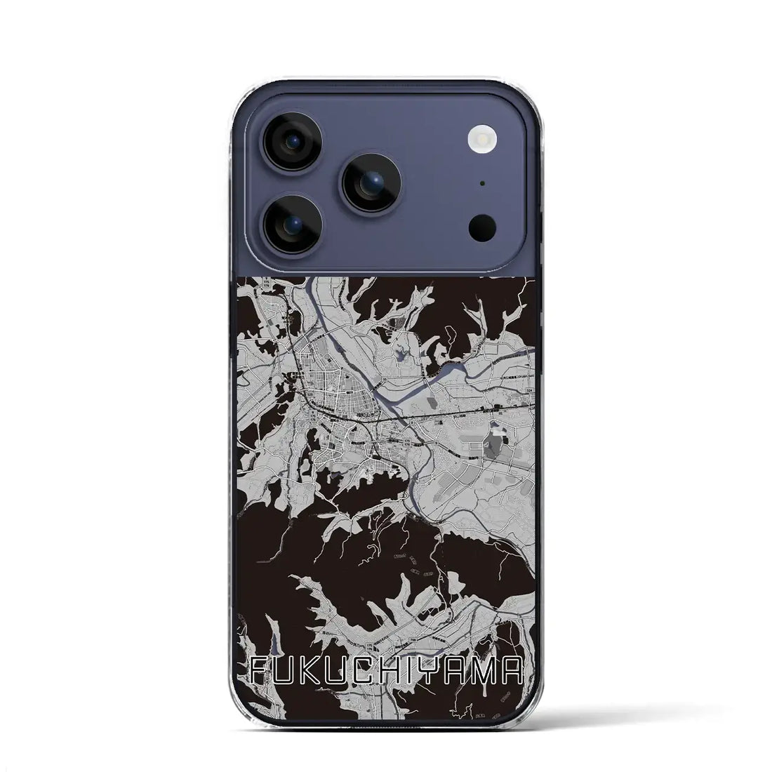 【福知山（京都府）】地図柄iPhoneケース（クリアタイプ）