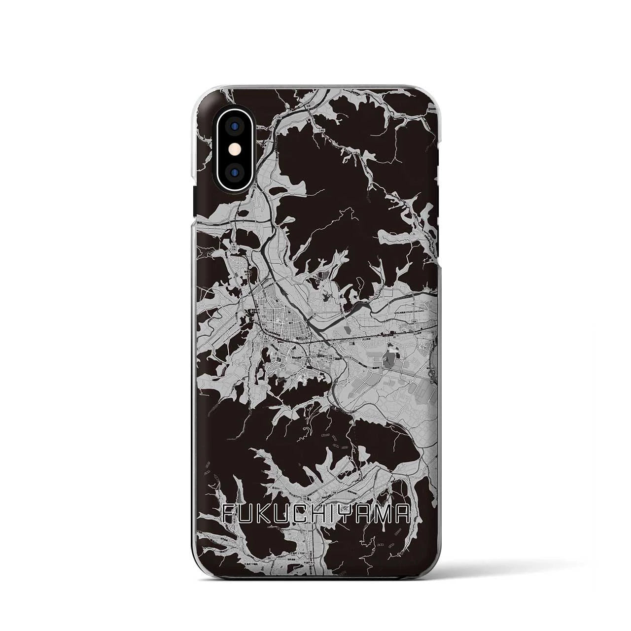 【福知山（京都府）】地図柄iPhoneケース（クリアタイプ）