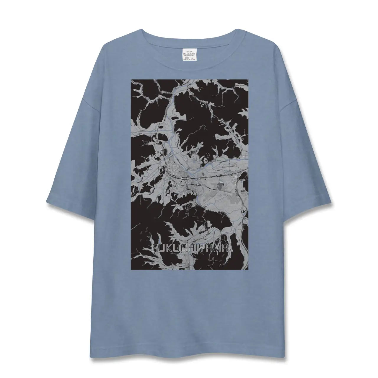 【福知山（京都府）】地図柄ビッグシルエットTシャツ